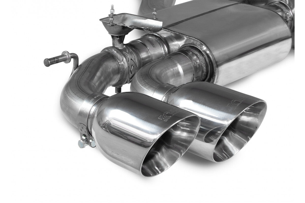 Scorpion Resonated Valved Cat Back Exhaust System w/Daytona Tips