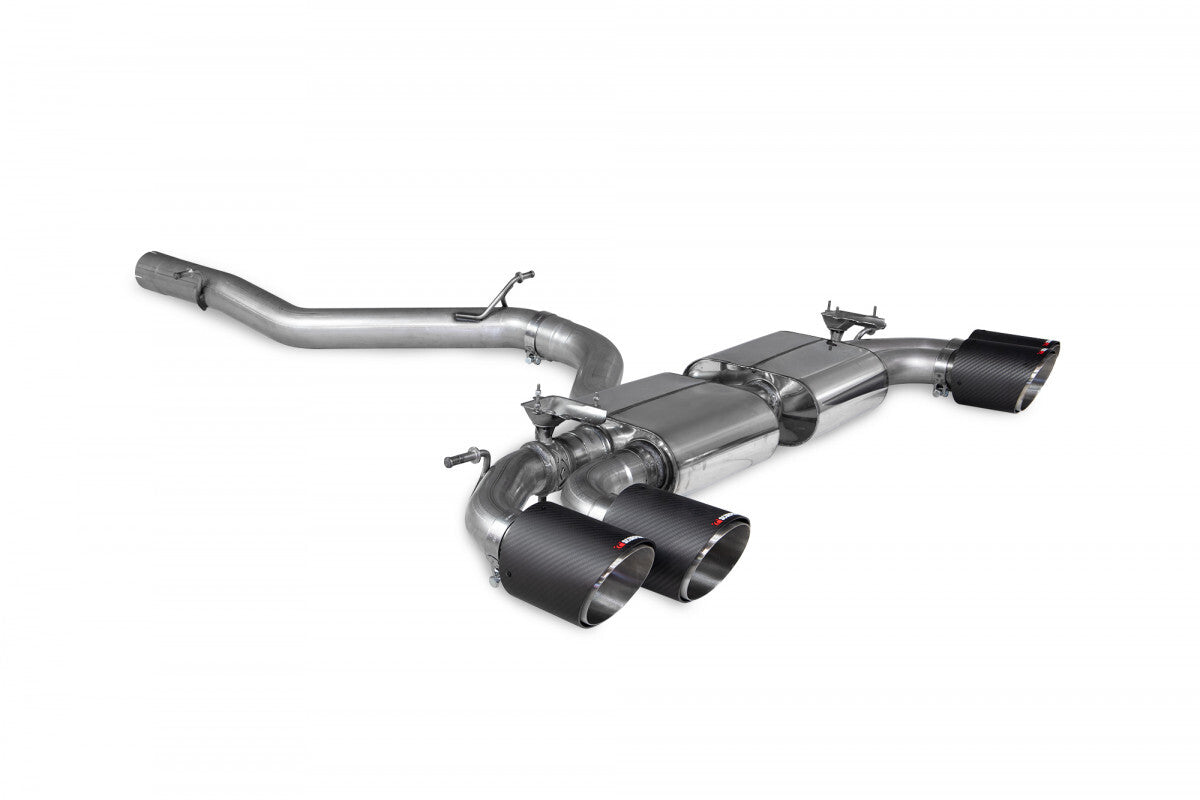 Scorpion Non-Resonated Valved Cat Back Exhaust System w/Ascari Tips