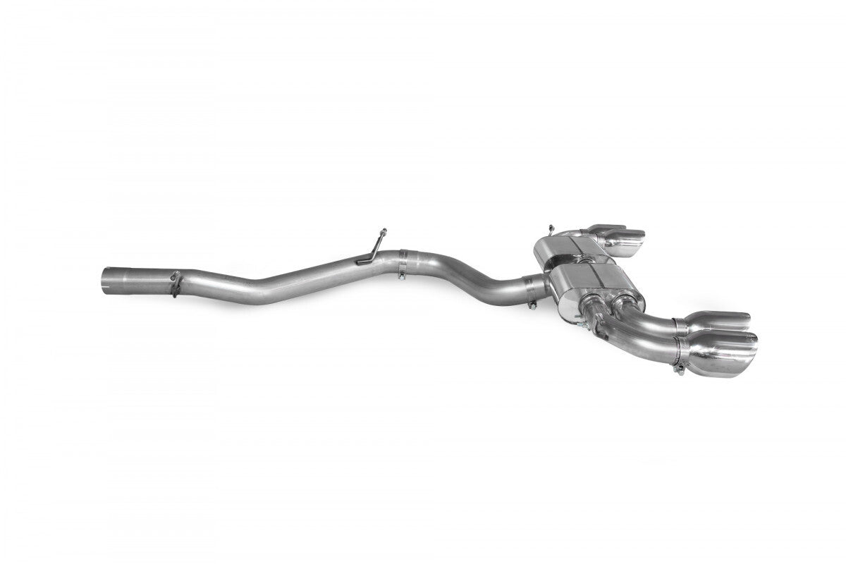 Scorpion Non-Resonated Non-Valved Cat Back Exhaust System w/Daytona Tips
