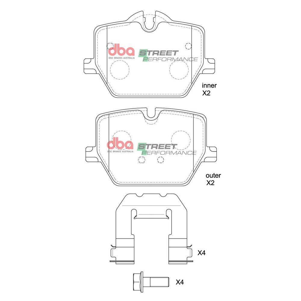 Hawk Performance HP+ Rear Brake Pads