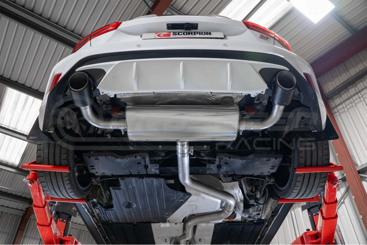 Scorpion Exhaust 3" Cat Back Exhaust w/Ascari Carbon Fibre Tips
