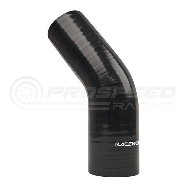 Raceworks Silicone Reducer Elbow Black