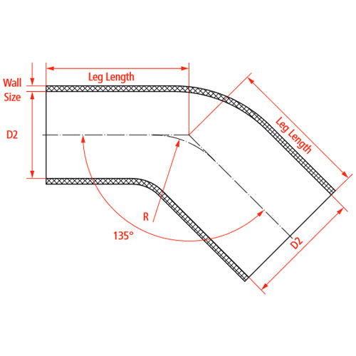 Raceworks Silicone Reducer Elbow Black