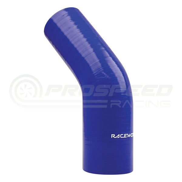 Raceworks Silicone Reducer Elbow Blue