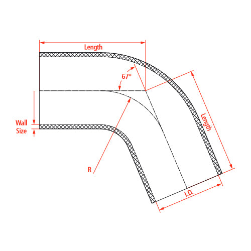 Raceworks Silicone Elbow Blue