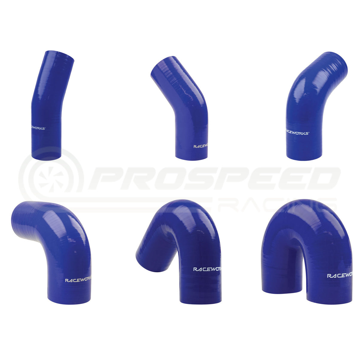 Raceworks Silicone Elbow Blue SHE-BE | Pro Speed Racing
