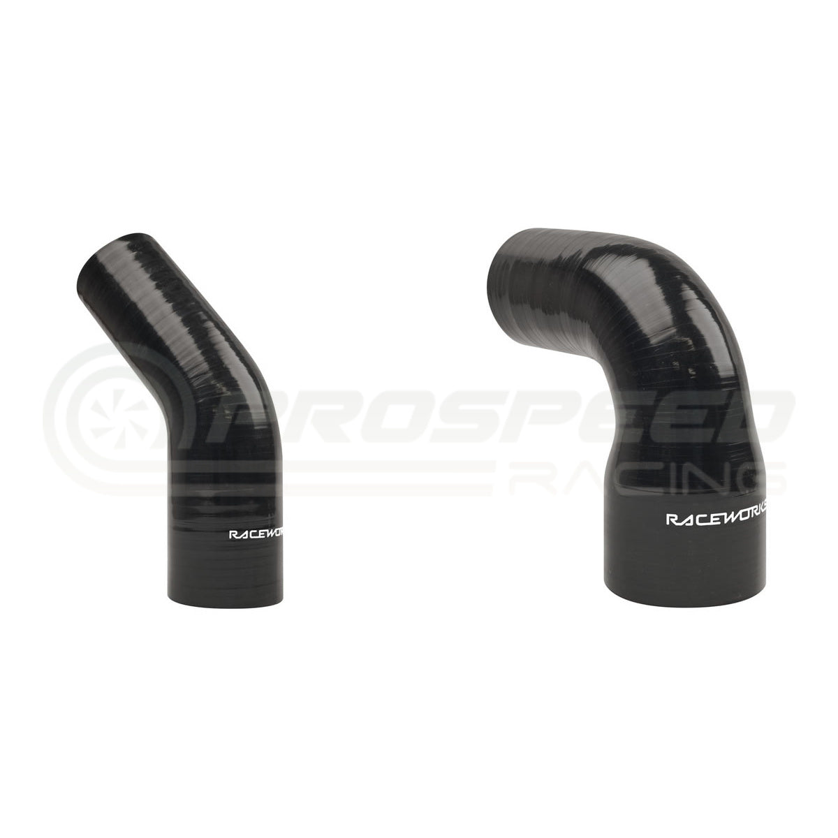 Raceworks Silicone Reducer Elbow Black SHE-R-BK | Pro Speed Racing