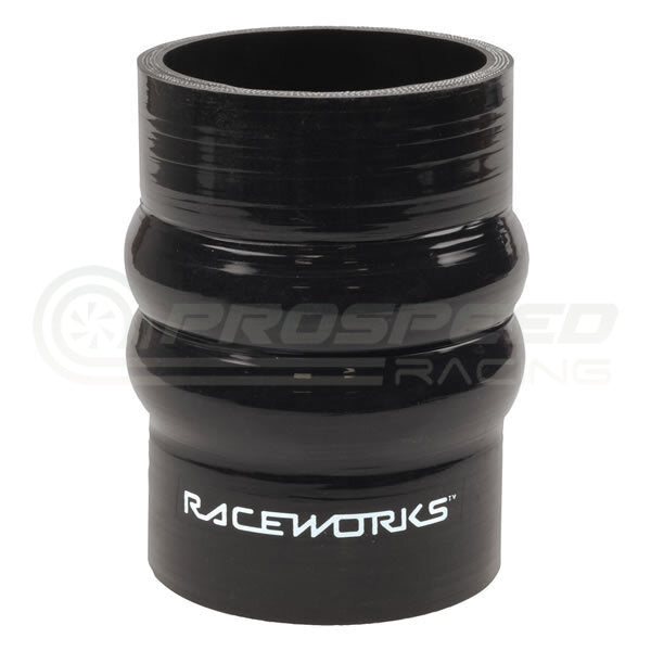 Raceworks Double Hump Silicone Hose Black