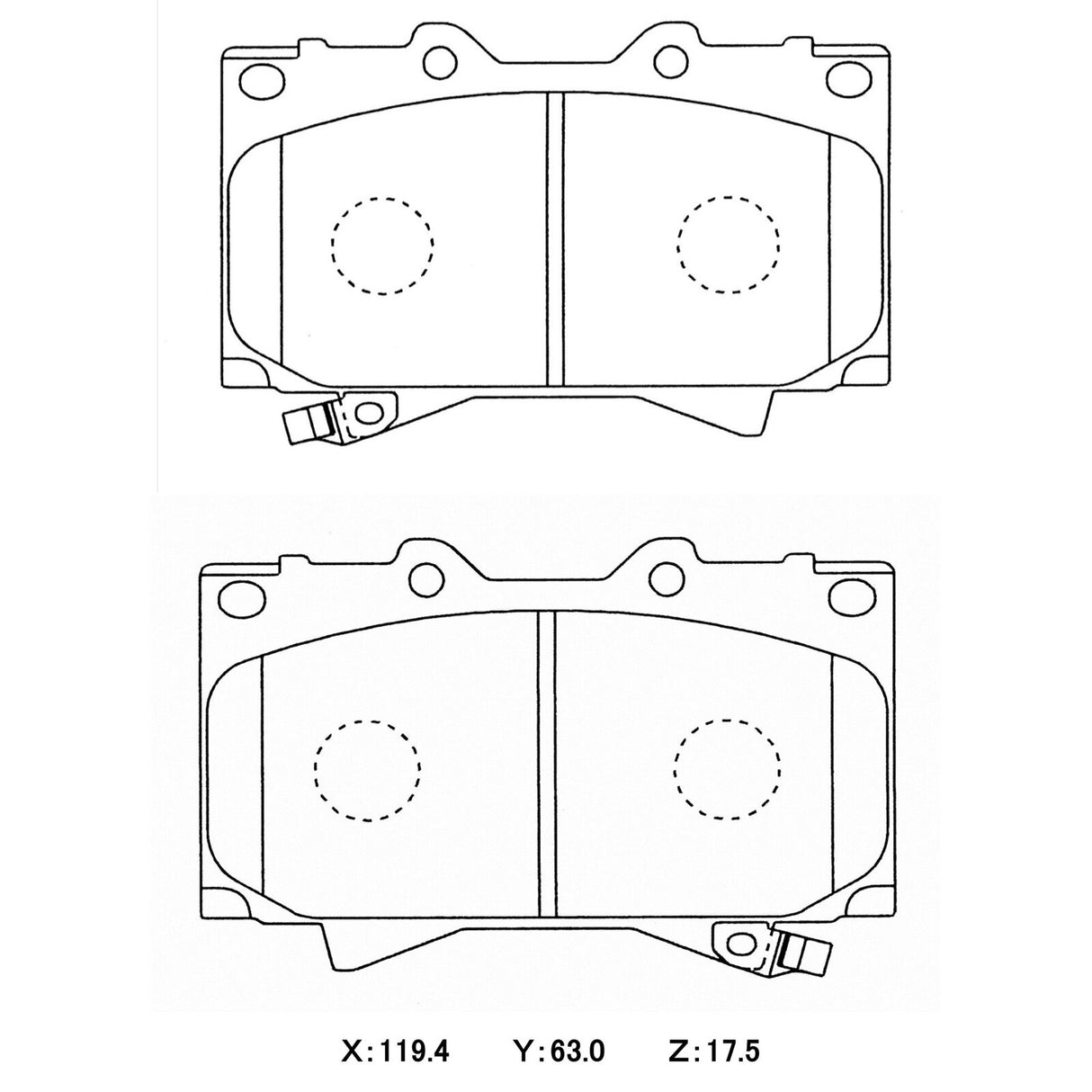 MSB Brake Pad Shim Kit