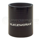 Raceworks Straight Silicone Hose Coupler Black
