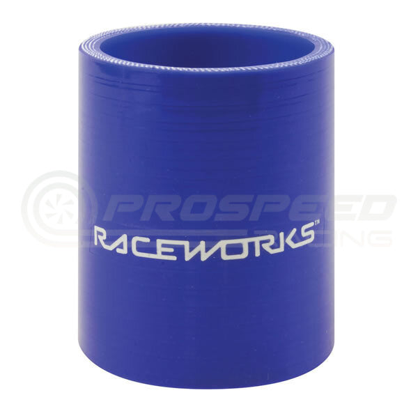 Raceworks Straight Silicone Hose Coupler Blue