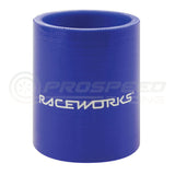 Raceworks Straight Silicone Hose Coupler Blue