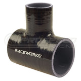 Raceworks Silicone Hose Tee Black
