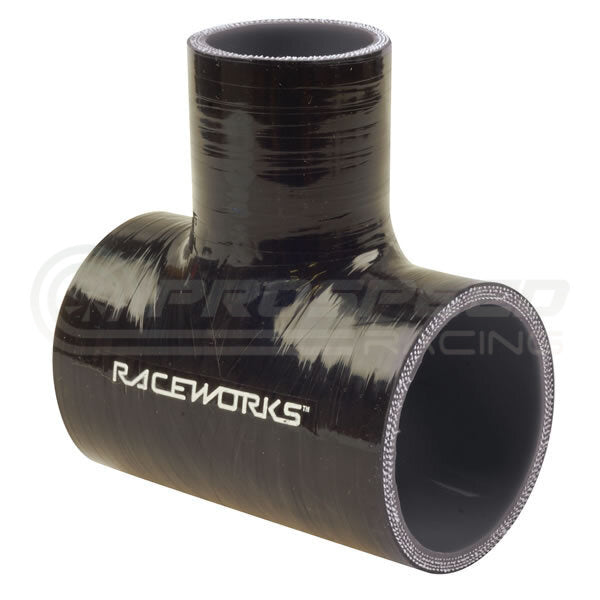 Raceworks Silicone Hose Tee Black