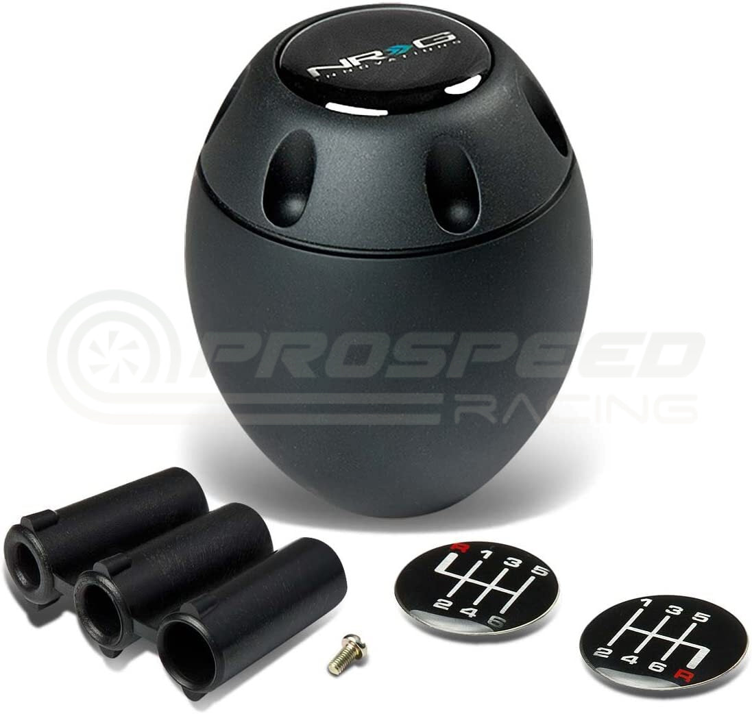 NRG Type-M Style Shift Knob Universal Matte Black 6 Speed SK-150BK | Pro Speed Racing