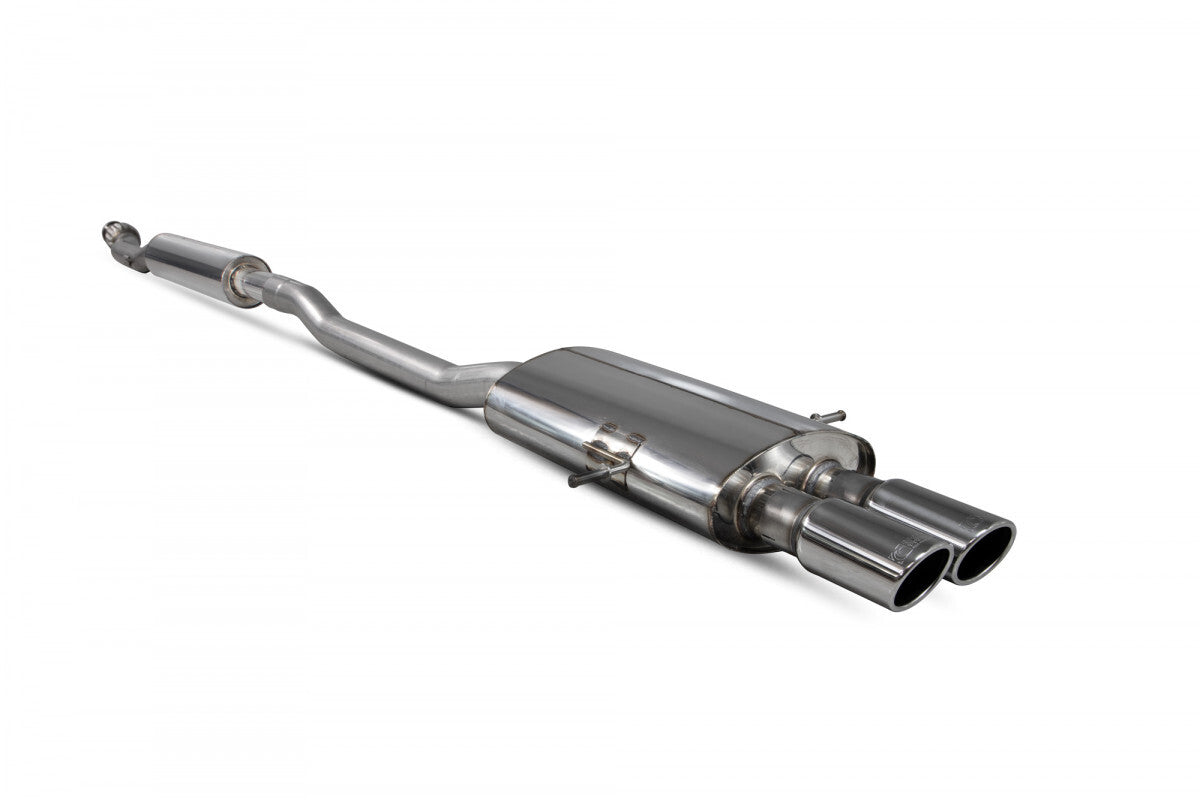 Resonated Cat Back Exhaust System w/Twin Tips