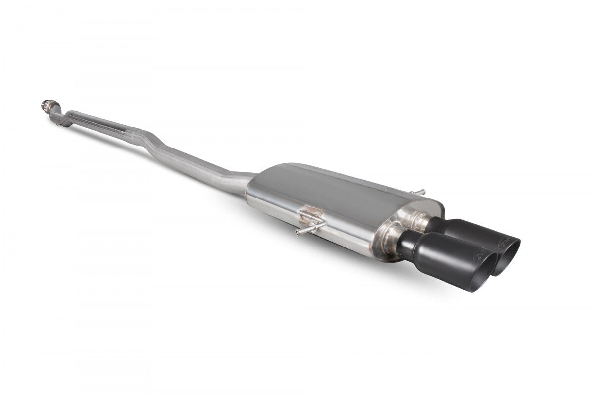 Non-resonated Cat Back Exhaust System w/Twin Tips