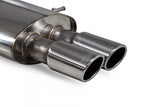 Non-resonated Cat Back Exhaust System w/Twin Tips
