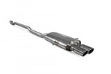 Non-resonated Cat Back Exhaust System w/Twin Tips