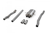 Non-resonated Cat Back Exhaust System w/Twin Tips
