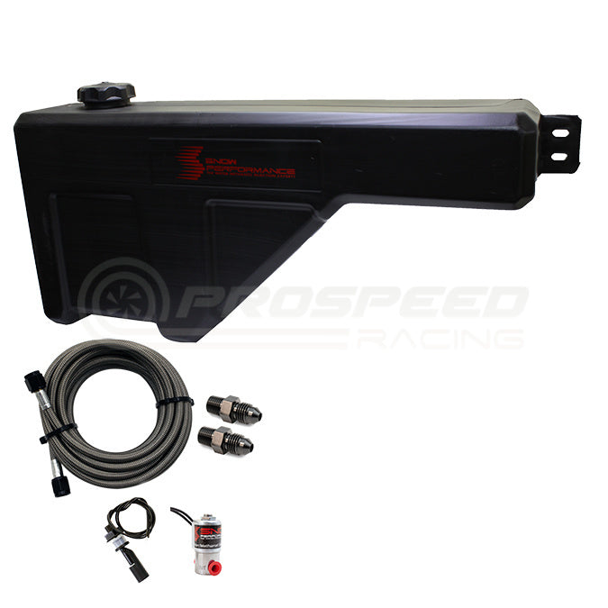 Snow Performance 10 Gallon Water-Methanol Tank Kit w/Solenoid - Braided Hose SNO-40015-BRD | PSR