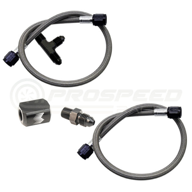 Snow Performance Dual Nozzle Upgrade - Braided Hose SNO-40040-BRD | Pro Speed Racing