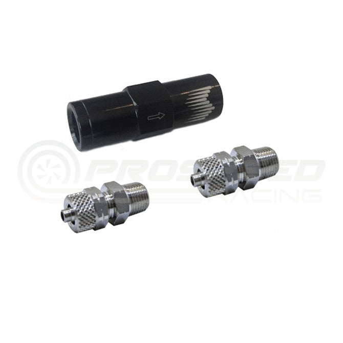 Snow Performance High Flow Inline Check Valve w/Quick Connect Fittings SNO-8CV-QC | Pro Speed Racing