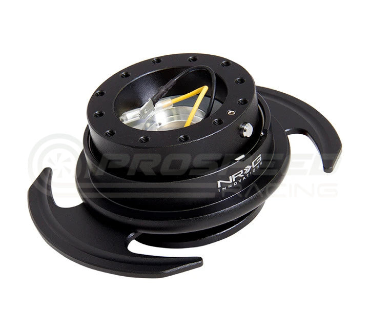 NRG 3.0 Steering Wheel Quick Release Black SRK-650BK | Pro Speed Racing