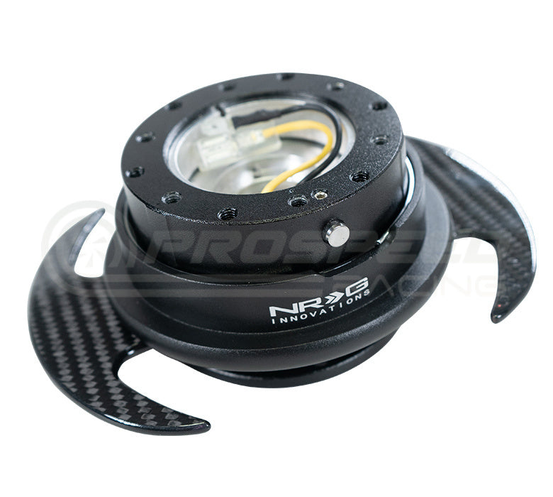 NRG 3.0 Steering Wheel Quick Release Carbon Fibre SRK-650CF | Pro Speed Racing