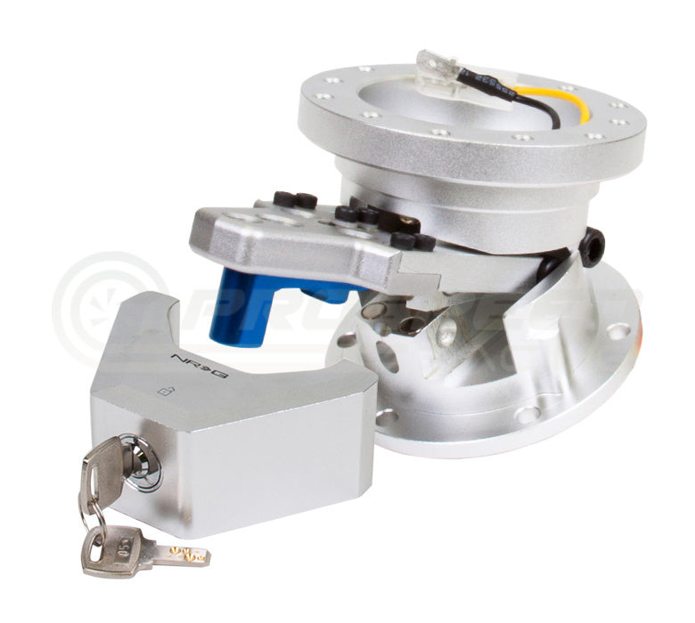 NRG Steering Wheel Quick Tilt Adaptor Silver SRT-100SL | Pro Speed Racing