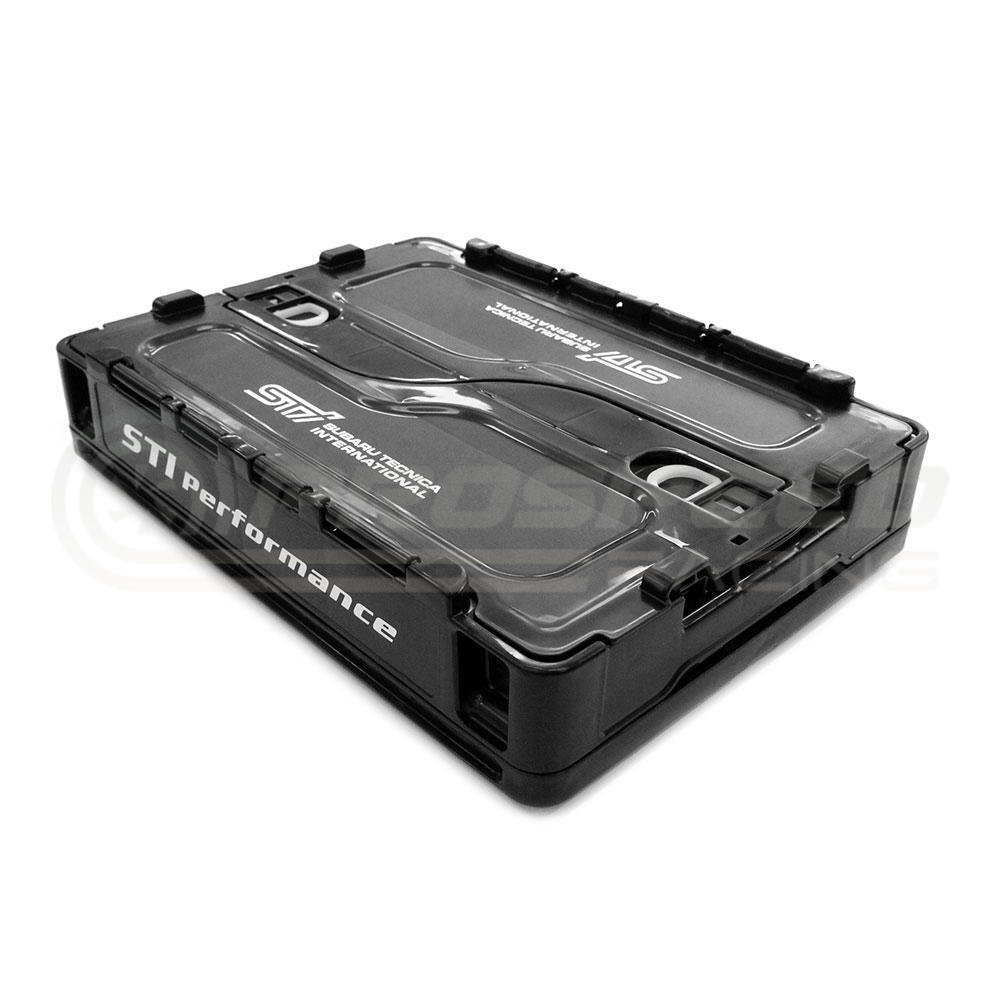STI Genuine Folding Workshop Storage Crate Container Black - 20 Litres