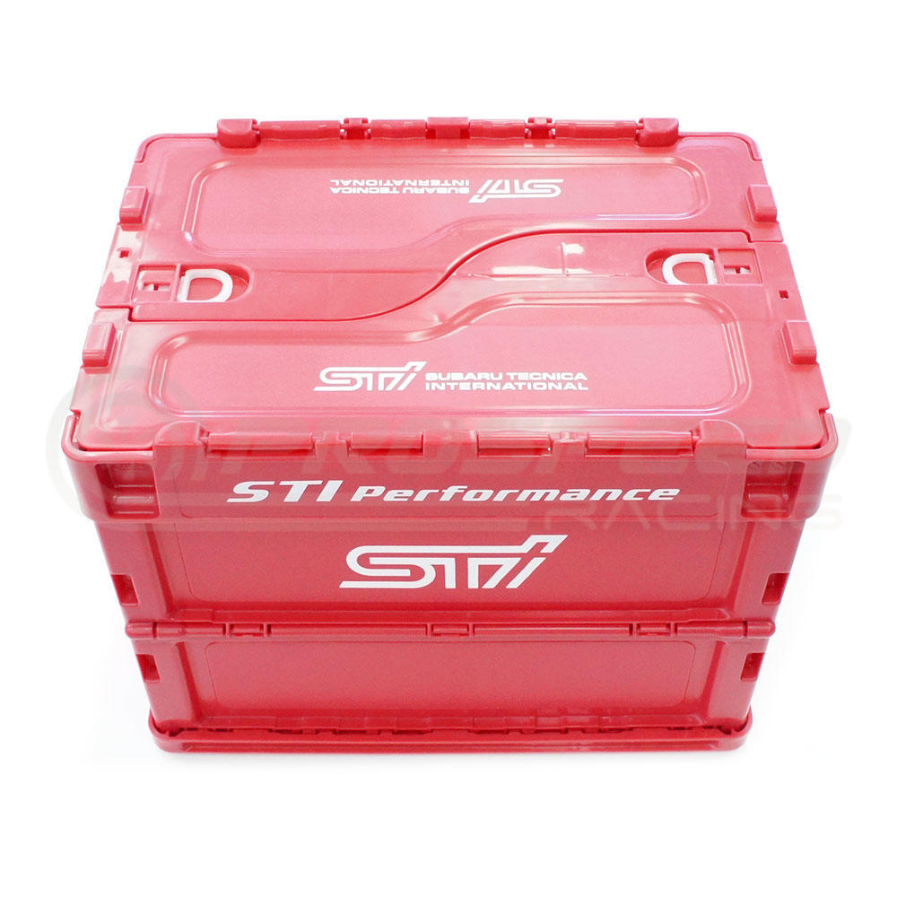 STI Genuine Folding Workshop Container Cherry Red - 20 Litres STSG18100080 | Pro Speed Racing