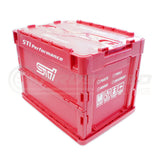 STI Genuine Folding Workshop Storage Crate Container Cherry Red - 20 Litres