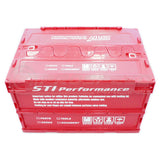 STI Genuine Folding Workshop Container Cherry Red - 50 Litres STSG18100090 | Pro Speed Racing