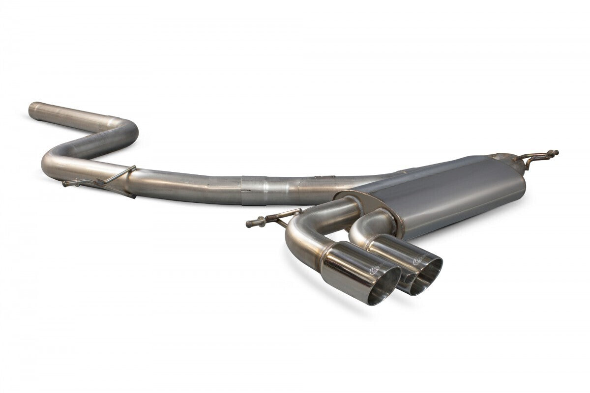 Scorpion Exhausts Non-Resonated Cat Back Exhaust w/Polished Tips - VW Golf GTD Mk6 SVWS048
