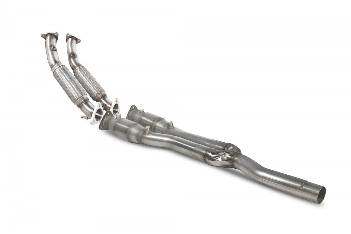 Scorpion Exhausts High Flow Catted Twin Front Pipe - VW Golf R32 Mk5 SVWX039 | Pro Speed Racing
