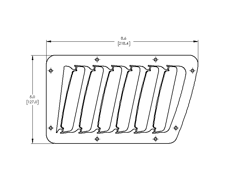 Verus Engineering Slanted Bonnet Louver Kit