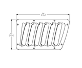 Verus Engineering Slanted Bonnet Louver Kit