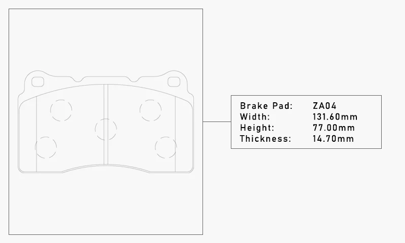Elig Titanium Brake Pad Shims Set