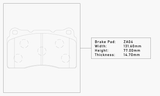 Elig Titanium Brake Pad Shims Set