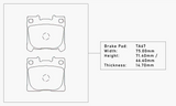 Elig Titanium Brake Pad Shims Set