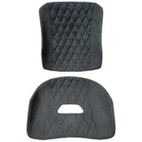 Tillett Two Panel Dinamica Suede Trim Set w/Diamond Stitch - Suits Tillett B10 XL Size Seat Only