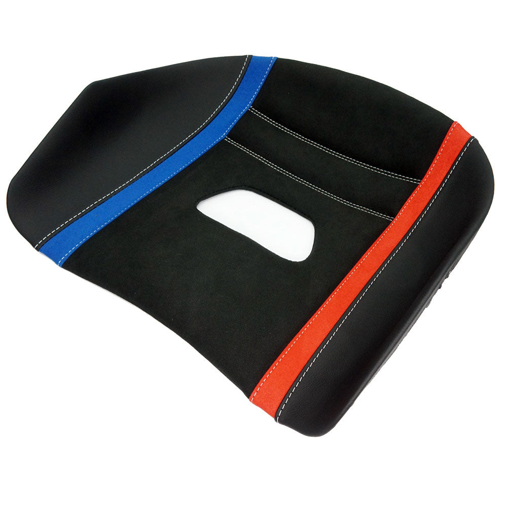 Tillett Three Panel BMW M Suede/Leather Trim Set - Suits Tillett B10XL Size Seat Only