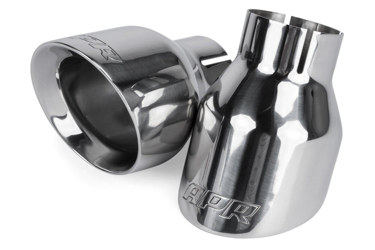 APR Double-Walled 4" Slash-Cut Tips Polished TPK0001 | Pro Speed Racing
