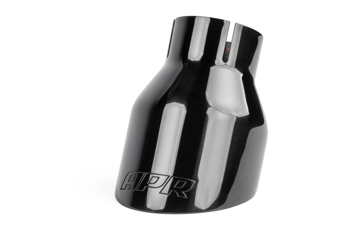 APR Double-Walled 4" Slash-Cut Tips Polished Diamond Black