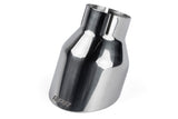 APR Single-Walled 4" Slash-Cut Tips Polished Silver