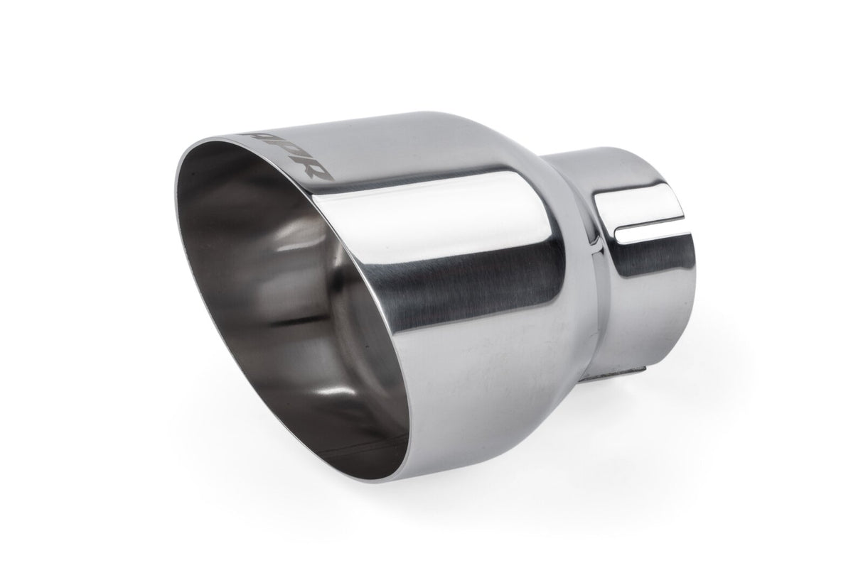 APR Single-Walled 4" Slash-Cut Tips Polished Silver
