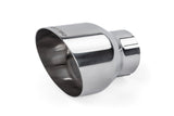 APR Single-Walled 4" Slash-Cut Tips Polished Silver