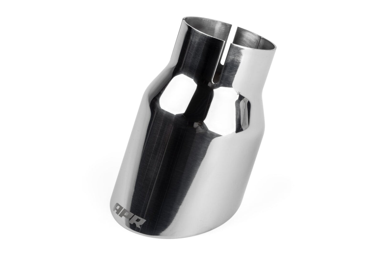 APR Single-Walled 3.5" Slash-Cut Tips Polished Silver