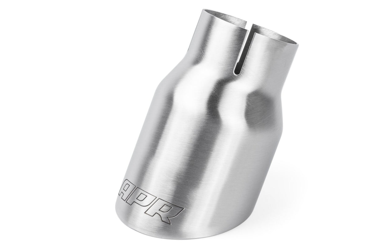 APR Double-Walled 3.5" Slash-Cut Tips Brushed Silver
